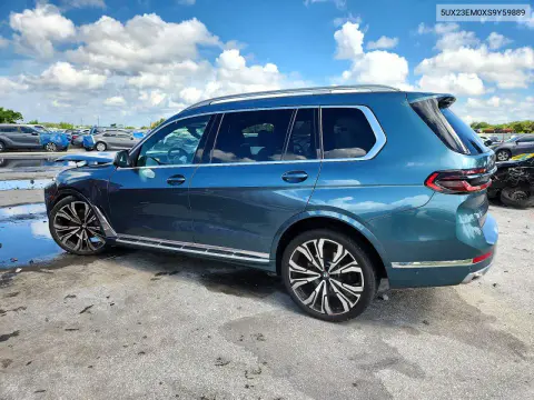 2025 BMW X7 xDrive40I VIN 5UX23EM0XS9Y59889 фото 2