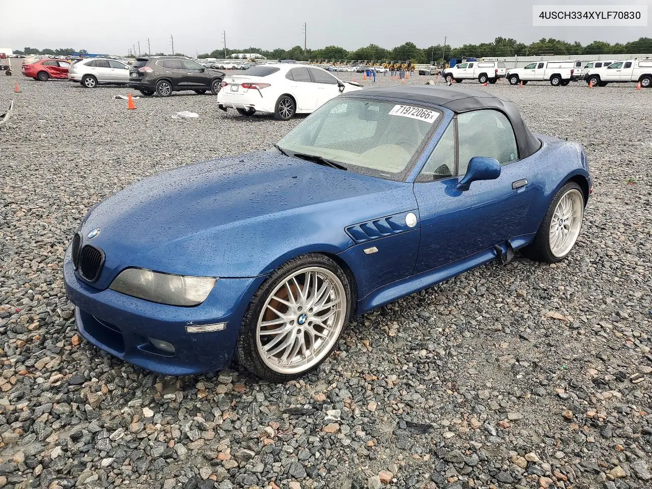 2000 BMW Z3 2.8 VIN 4USCH334XYLF70830 фото 1