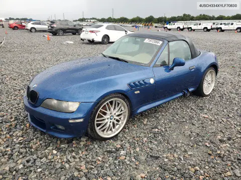 4USCH334XYLF70830 — 2000 BMW Z3, Задняя часть, фото до ремонта