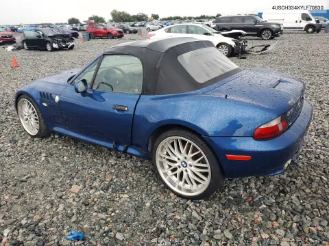 2000 BMW Z3 2.8 VIN 4USCH334XYLF70830 фото 2
