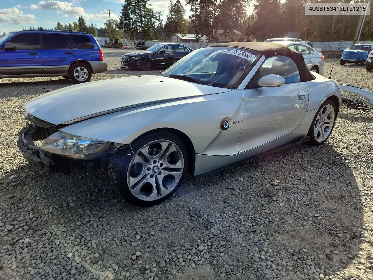 2003 BMW Z4 3.0 VIN 4USBT53413LT21215 фото 1
