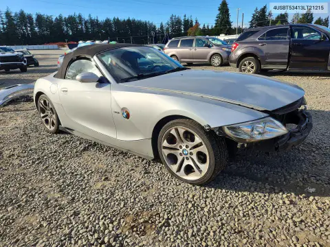 2003 BMW Z4 3.0 VIN 4USBT53413LT21215 фото 4