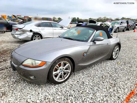 4USBT53433LT23256 — 2003 BMW Z4, Подтопление, фото до ремонта
