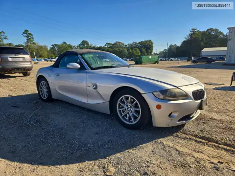 2005 BMW Z4 2.5 VIN 4USBT33535LS55444 фото 4