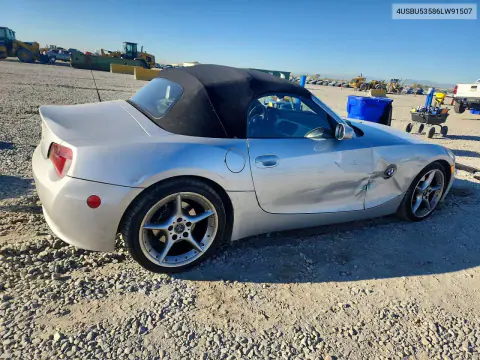 2006 BMW Z4 3.0Si VIN 4USBU53586LW91507 фото 3