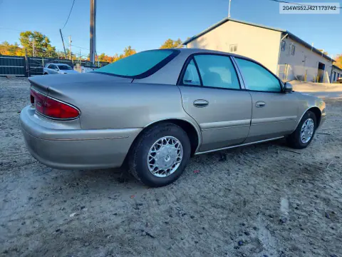 2002 Buick Century Custom VIN 2G4WS52J421173742 фото 3