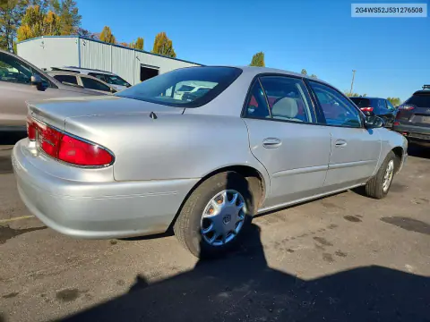 2003 Buick Century Custom VIN 2G4WS52J531276508 фото 3
