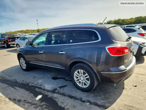 2014 Buick Enclave VIN 5GAKVAKD5EJ229292 фото 2