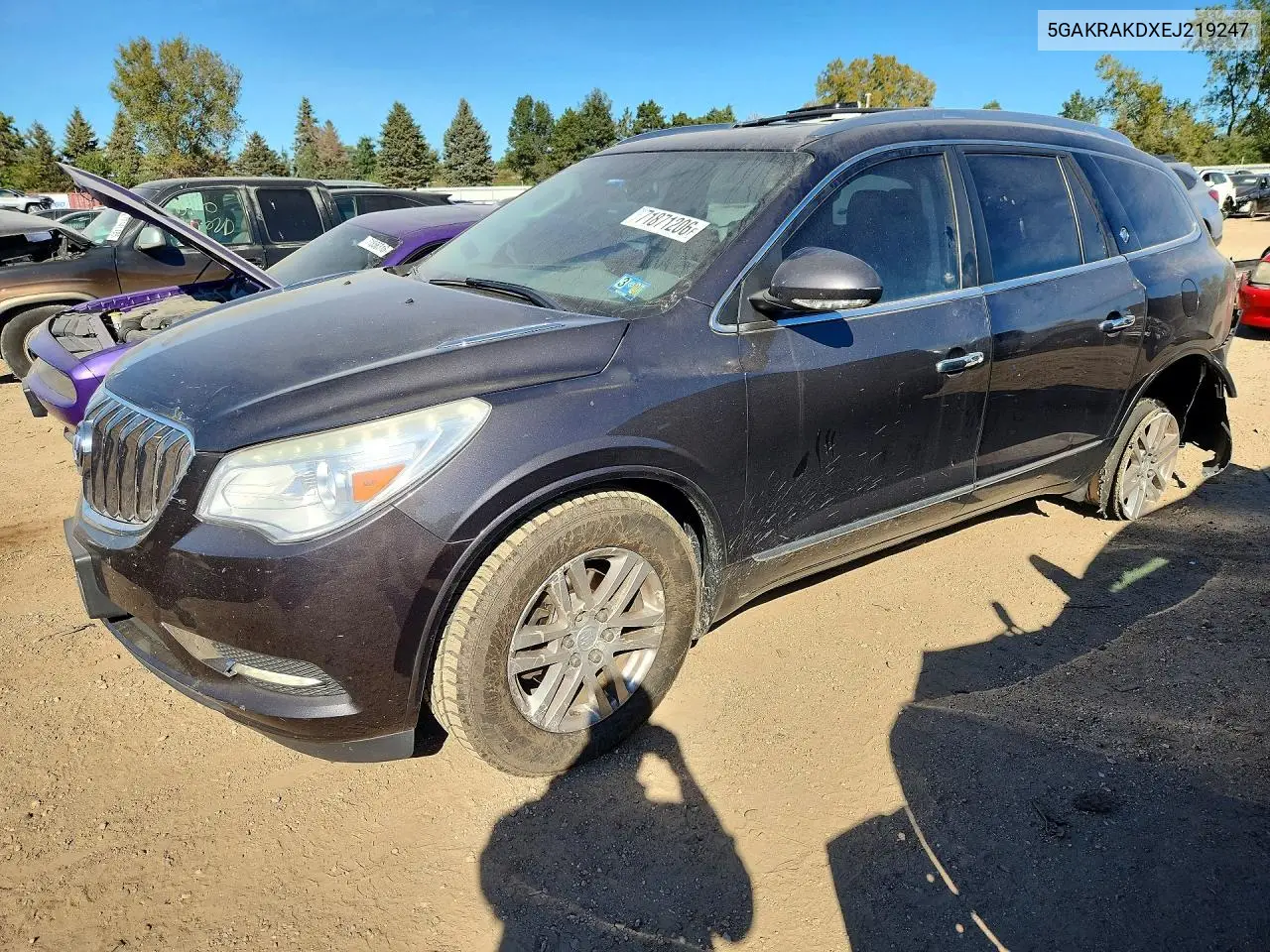 2014 Buick Enclave VIN 5GAKRAKDXEJ219247 фото 1