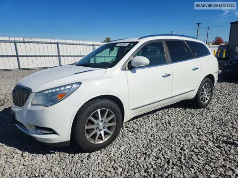 2017 Buick Enclave VIN 5GAKVBKDXHJ151232 фото 1