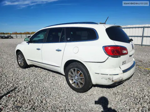 2017 Buick Enclave VIN 5GAKVBKDXHJ151232 фото 2