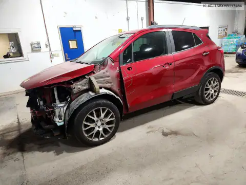 KL4CJ1SBXHB117464 — 2017 Buick Encore, Передняя часть, фото до ремонта