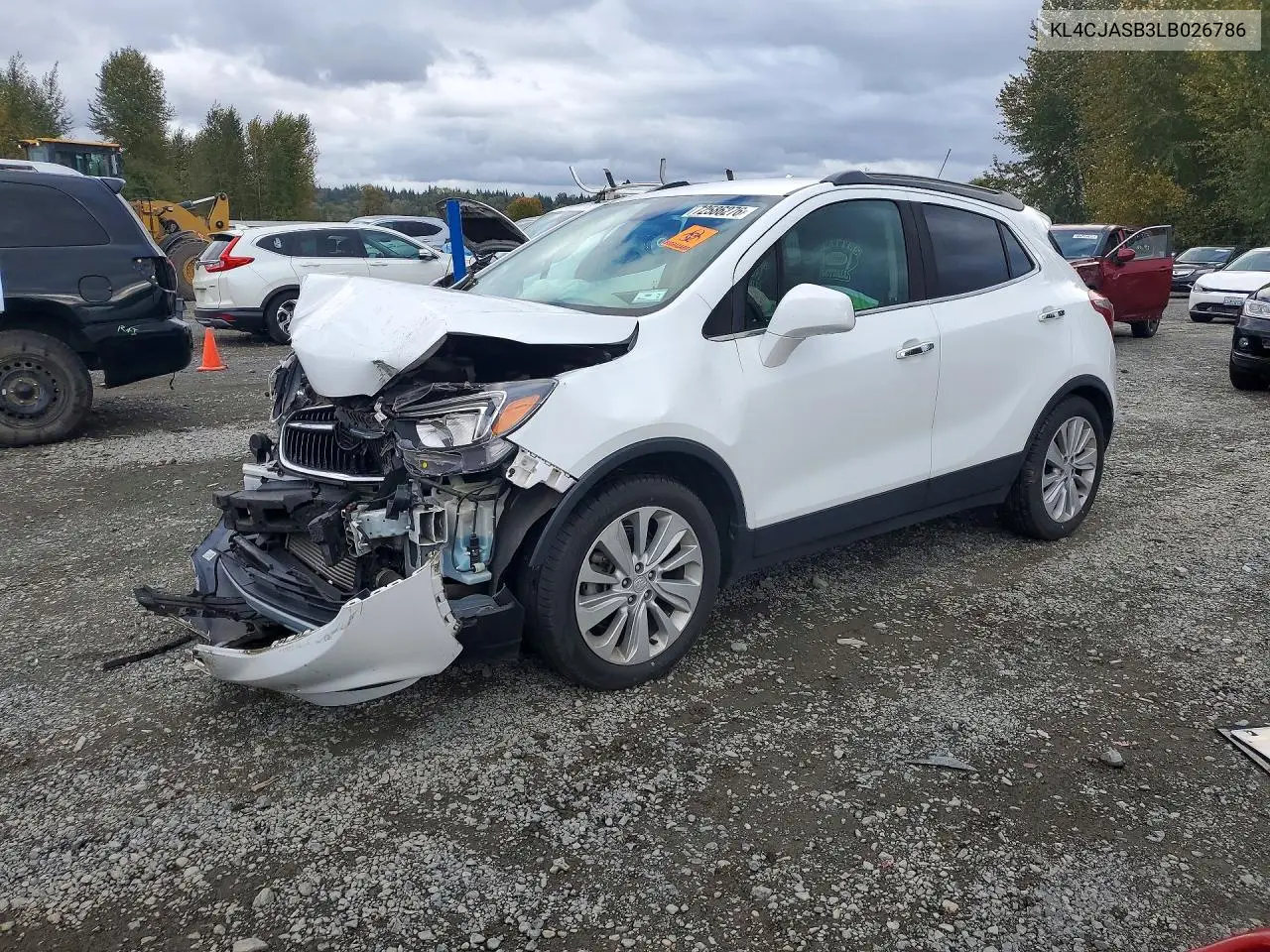 2020 Buick Encore Preferred VIN KL4CJASB3LB026786 фото 1