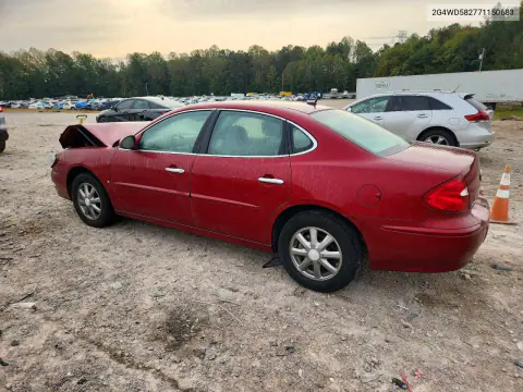 2007 Buick Lacrosse Cxl VIN 2G4WD582771150683 фото 2