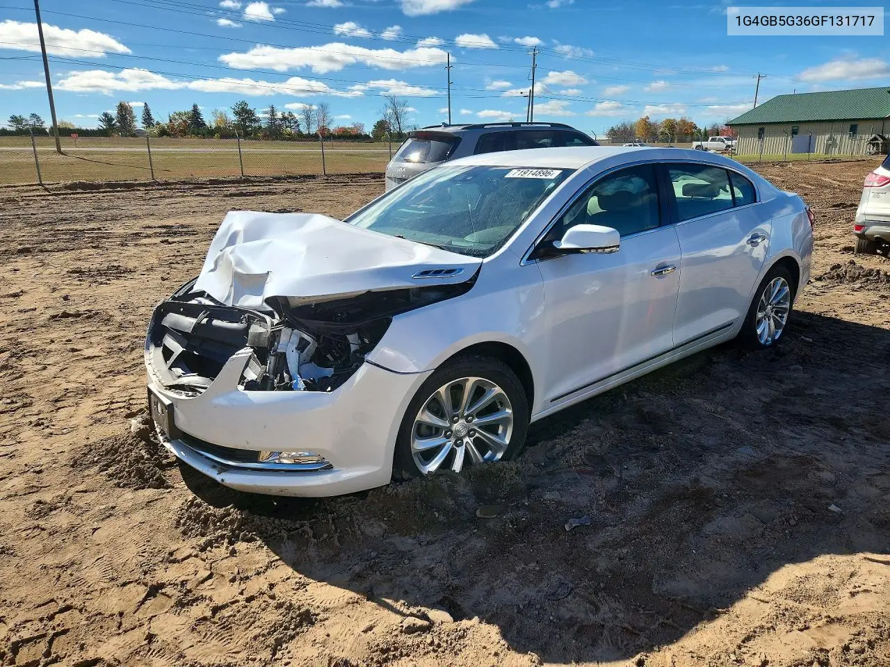 2016 Buick Lacrosse VIN 1G4GB5G36GF131717 фото 1