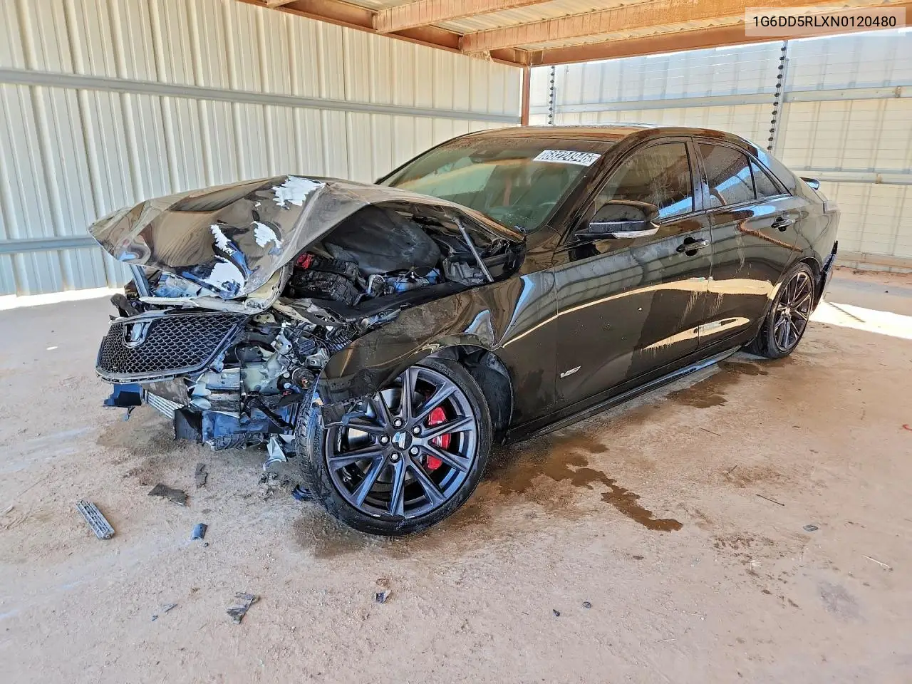 2022 Cadillac Ct4-V VIN 1G6DD5RLXN0120480 фото 1