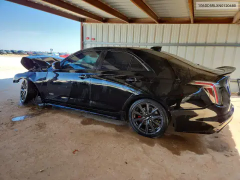 2022 Cadillac Ct4-V VIN 1G6DD5RLXN0120480 фото 2