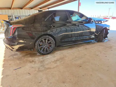 2022 Cadillac Ct4-V VIN 1G6DD5RLXN0120480 фото 3