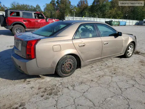 2006 Cadillac Cts Hi Feature V6 VIN 1G6DP577660171876 фото 3
