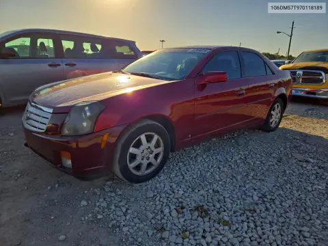 2007 Cadillac Cts VIN 1G6DM57T970118189 фото 1