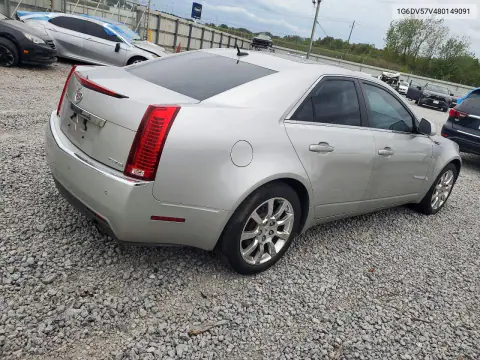2008 Cadillac Cts Hi Feature V6 VIN 1G6DV57V480149091 фото 3
