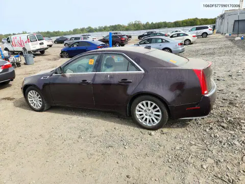 2009 Cadillac Cts VIN 1G6DF577590170306 фото 2
