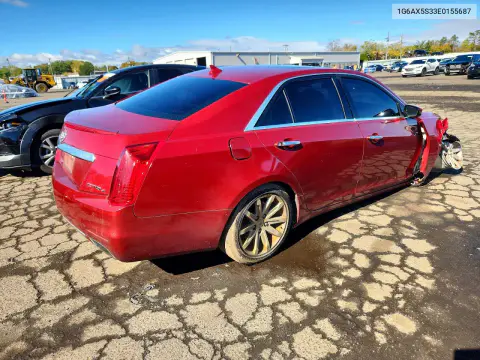 2014 Cadillac Cts Luxury Collection VIN 1G6AX5S33E0155687 фото 3