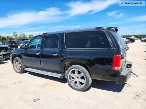 2003 Cadillac Escalade Esv VIN 3GYFK66N63G264571 фото 2