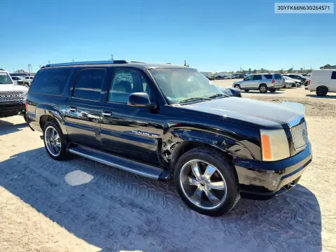 2003 Cadillac Escalade Esv VIN 3GYFK66N63G264571 фото 4