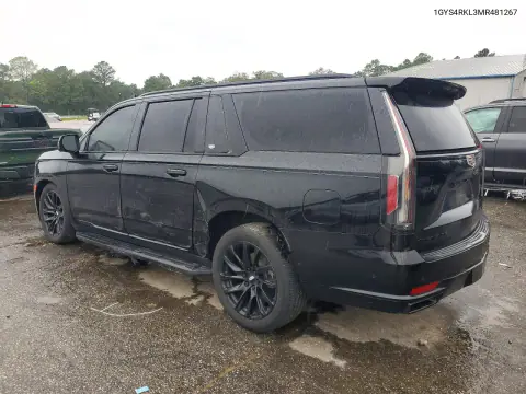 2021 Cadillac Escalade Esv Sport Platinum VIN 1GYS4RKL3MR481267 фото 2