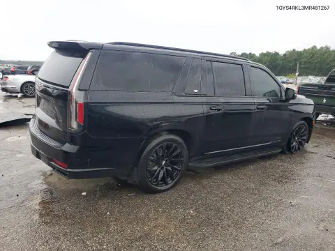 2021 Cadillac Escalade Esv Sport Platinum VIN 1GYS4RKL3MR481267 фото 3