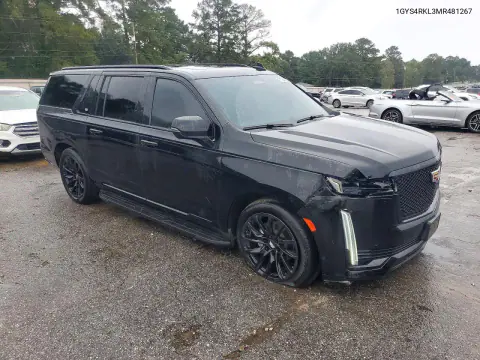 2021 Cadillac Escalade Esv Sport Platinum VIN 1GYS4RKL3MR481267 фото 4