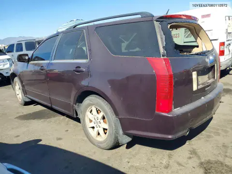 2008 Cadillac Srx VIN 1GYEE637080110572 фото 2