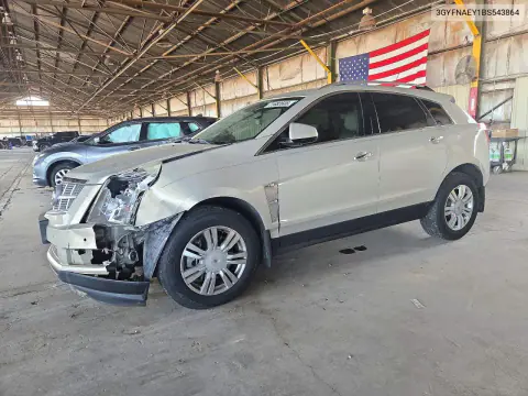 3GYFNAEY1BS543864 — 2011 Cadillac SRX, Передняя часть, фото до ремонта