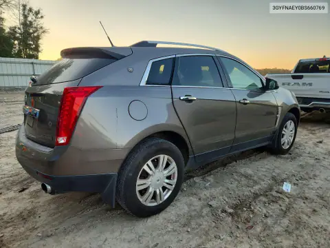 3GYFNAEY0BS660769 — 2011 Cadillac SRX, фото 3 с аукциона Copart, Мелкие вмятины и царапины