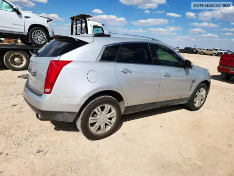 2012 Cadillac Srx Luxury Collection VIN 3GYFNAE38CS513833 фото 3
