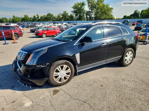 3GYFNGE33DS592039 — 2013 Cadillac SRX, Передняя часть, фото до ремонта