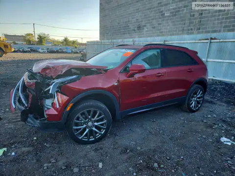 1GYFZFR44KF156531 — 2019 Cadillac XT4, Передняя часть, фото до ремонта