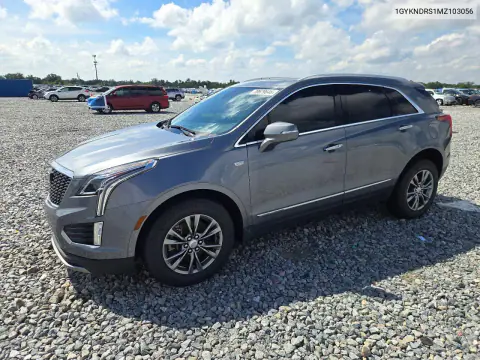 1GYKNDRS1MZ103056 — 2021 Cadillac XT5, Подтопление, фото до ремонта
