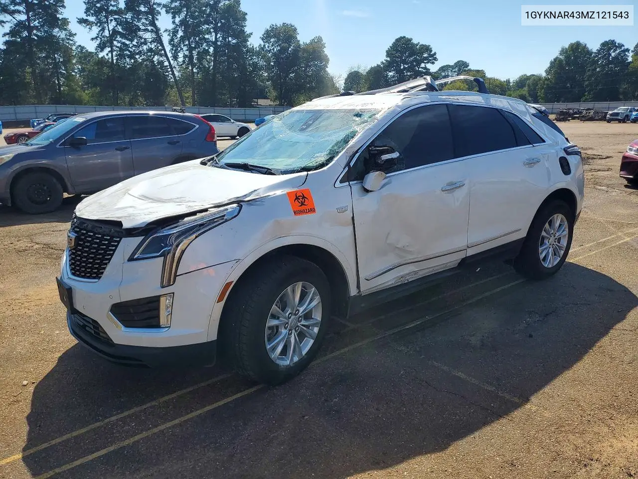 2021 Cadillac Xt5 Luxury VIN 1GYKNAR43MZ121543 фото 1