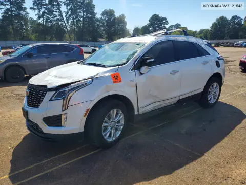 1GYKNAR43MZ121543 — 2021 Cadillac XT5, Переворот, фото до ремонта