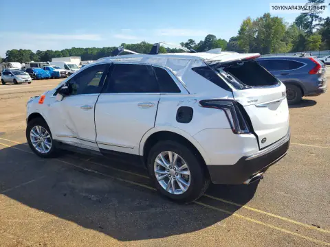 2021 Cadillac Xt5 Luxury VIN 1GYKNAR43MZ121543 фото 2