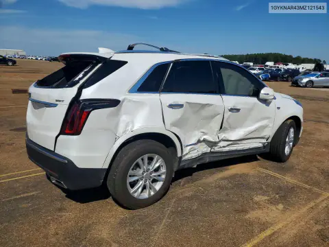 2021 Cadillac Xt5 Luxury VIN 1GYKNAR43MZ121543 фото 3
