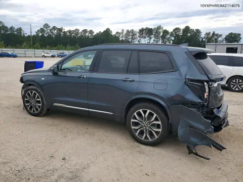 2021 Cadillac Xt6 Sport VIN 1GYKPHRS3MZ114075 фото 2
