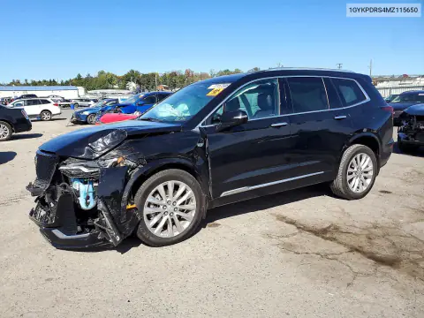 1GYKPDRS4MZ115650 — 2021 Cadillac XT6, Передняя часть, фото до ремонта