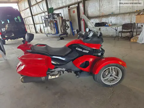 2009 Can-Am Spyder VIN 2BXJAXA189D000582 фото 1