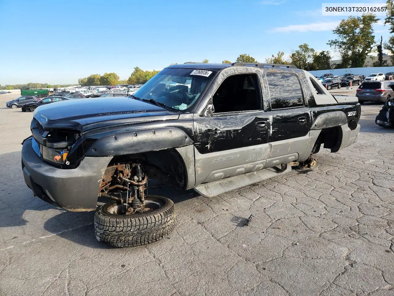 2002 Chevrolet Avalanche K1500 VIN 3GNEK13T32G162657 фото 1