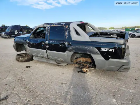 2002 Chevrolet Avalanche K1500 VIN 3GNEK13T32G162657 фото 2