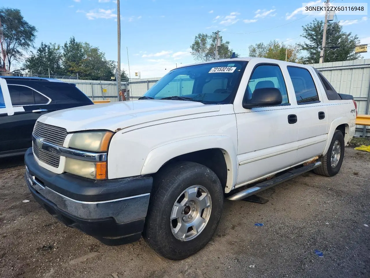 2006 Chevrolet Avalanche K1500 VIN 3GNEK12ZX6G116948 фото 1