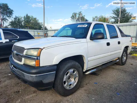 3GNEK12ZX6G116948 — 2006 Chevrolet Avalanche, Подтопление, фото до ремонта